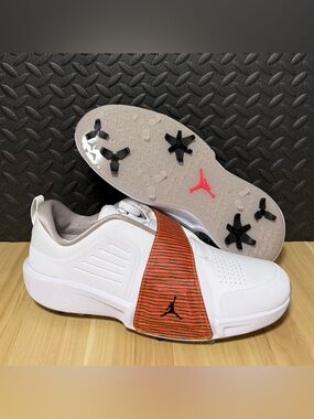 Air Jordan Air Rev White Infrared Golf Shoes FV6338-102 Mens Size 12